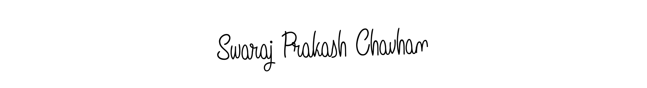 Design your own signature with our free online signature maker. With this signature software, you can create a handwritten (Angelique-Rose-font-FFP) signature for name Swaraj Prakash Chavhan. Swaraj Prakash Chavhan signature style 5 images and pictures png