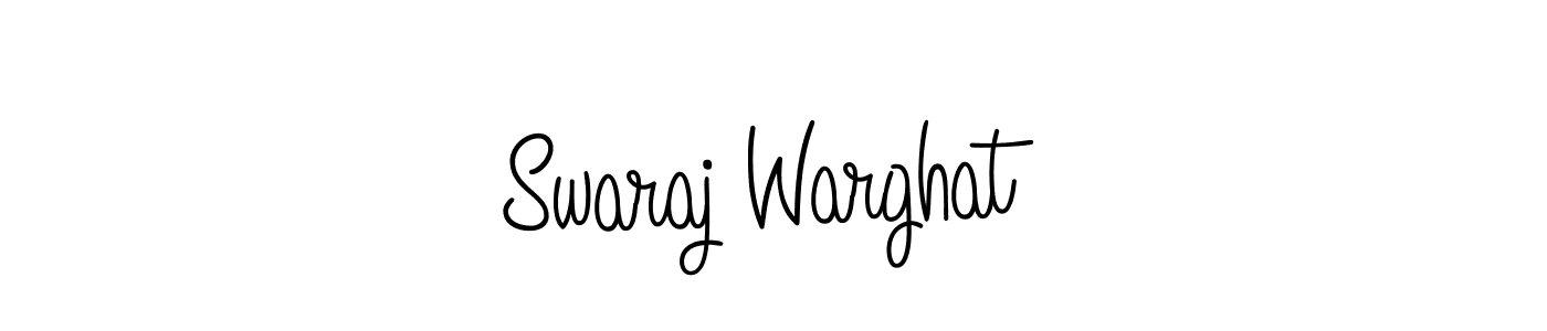 How to Draw Swaraj Warghat signature style? Angelique-Rose-font-FFP is a latest design signature styles for name Swaraj Warghat. Swaraj Warghat signature style 5 images and pictures png