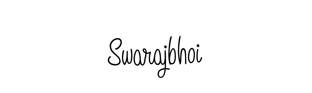 Use a signature maker to create a handwritten signature online. With this signature software, you can design (Angelique-Rose-font-FFP) your own signature for name Swarajbhoi. Swarajbhoi signature style 5 images and pictures png