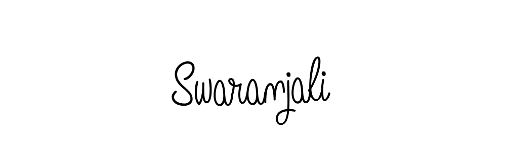 Create a beautiful signature design for name Swaranjali. With this signature (Angelique-Rose-font-FFP) fonts, you can make a handwritten signature for free. Swaranjali signature style 5 images and pictures png