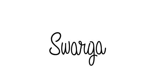 Once you've used our free online signature maker to create your best signature Angelique-Rose-font-FFP style, it's time to enjoy all of the benefits that Swarga name signing documents. Swarga signature style 5 images and pictures png