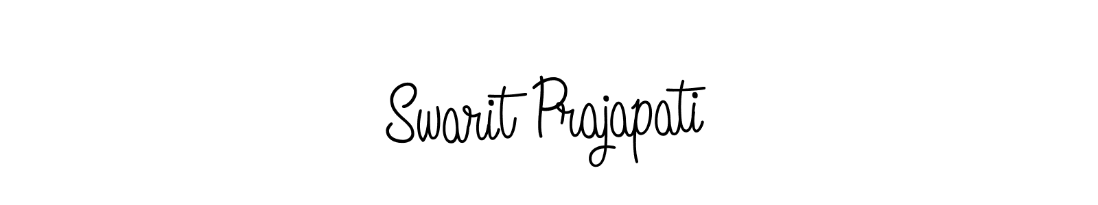 You should practise on your own different ways (Angelique-Rose-font-FFP) to write your name (Swarit Prajapati) in signature. don't let someone else do it for you. Swarit Prajapati signature style 5 images and pictures png