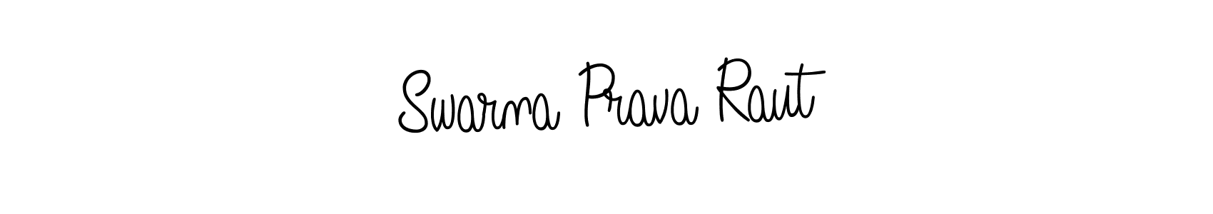 Create a beautiful signature design for name Swarna Prava Raut. With this signature (Angelique-Rose-font-FFP) fonts, you can make a handwritten signature for free. Swarna Prava Raut signature style 5 images and pictures png