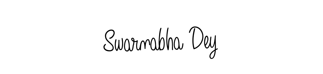 Design your own signature with our free online signature maker. With this signature software, you can create a handwritten (Angelique-Rose-font-FFP) signature for name Swarnabha Dey. Swarnabha Dey signature style 5 images and pictures png