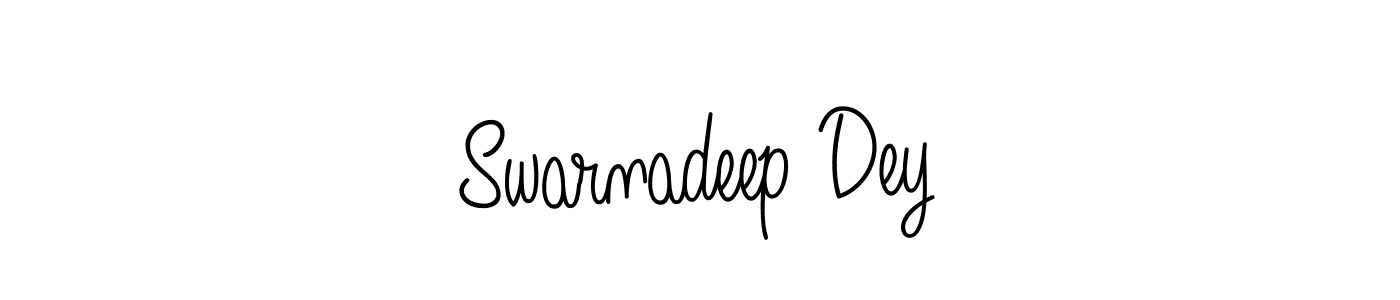 How to make Swarnadeep Dey name signature. Use Angelique-Rose-font-FFP style for creating short signs online. This is the latest handwritten sign. Swarnadeep Dey signature style 5 images and pictures png