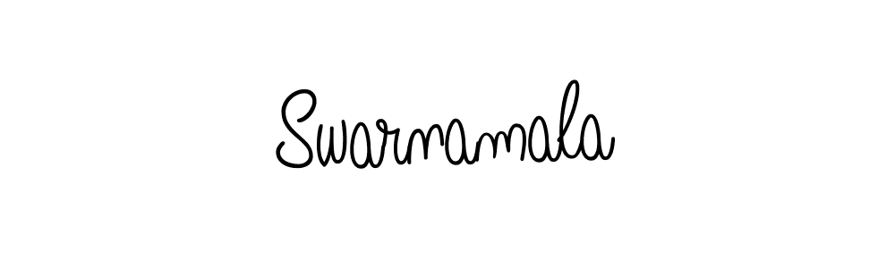 Use a signature maker to create a handwritten signature online. With this signature software, you can design (Angelique-Rose-font-FFP) your own signature for name Swarnamala. Swarnamala signature style 5 images and pictures png