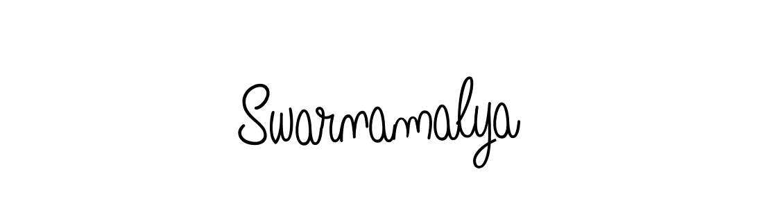 How to make Swarnamalya signature? Angelique-Rose-font-FFP is a professional autograph style. Create handwritten signature for Swarnamalya name. Swarnamalya signature style 5 images and pictures png