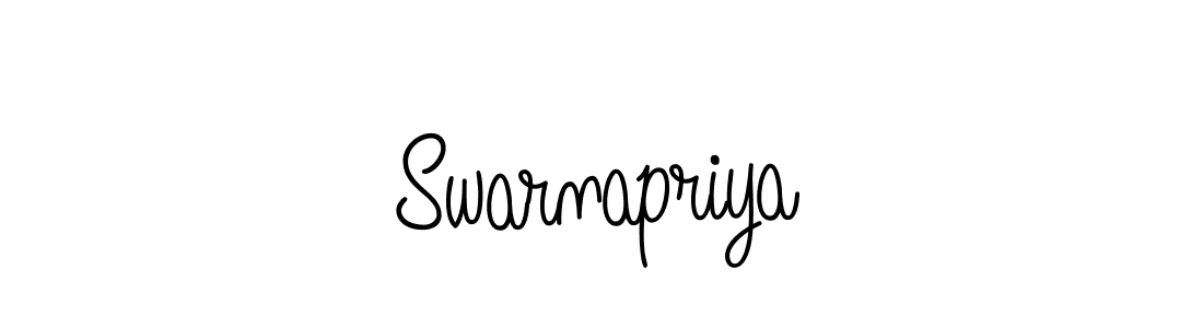 You should practise on your own different ways (Angelique-Rose-font-FFP) to write your name (Swarnapriya) in signature. don't let someone else do it for you. Swarnapriya signature style 5 images and pictures png