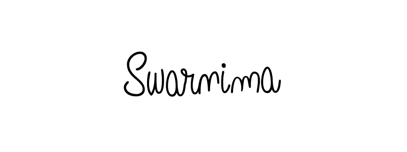 How to make Swarnima name signature. Use Angelique-Rose-font-FFP style for creating short signs online. This is the latest handwritten sign. Swarnima signature style 5 images and pictures png
