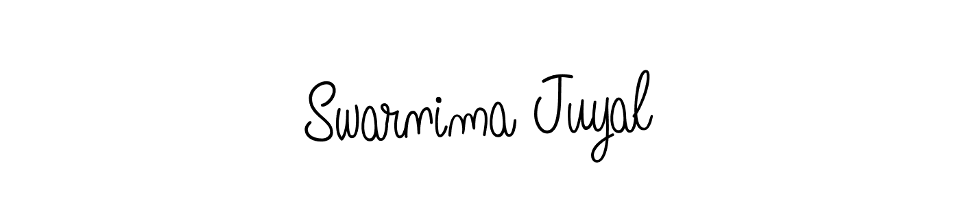 Swarnima Juyal stylish signature style. Best Handwritten Sign (Angelique-Rose-font-FFP) for my name. Handwritten Signature Collection Ideas for my name Swarnima Juyal. Swarnima Juyal signature style 5 images and pictures png