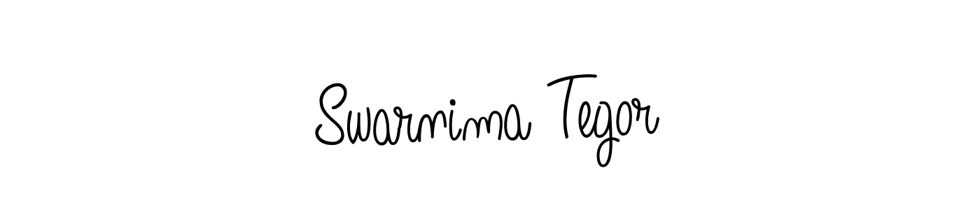 Create a beautiful signature design for name Swarnima Tegor. With this signature (Angelique-Rose-font-FFP) fonts, you can make a handwritten signature for free. Swarnima Tegor signature style 5 images and pictures png