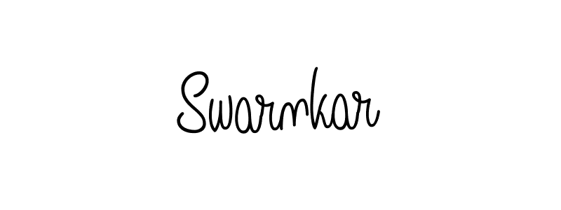 You should practise on your own different ways (Angelique-Rose-font-FFP) to write your name (Swarnkar) in signature. don't let someone else do it for you. Swarnkar signature style 5 images and pictures png
