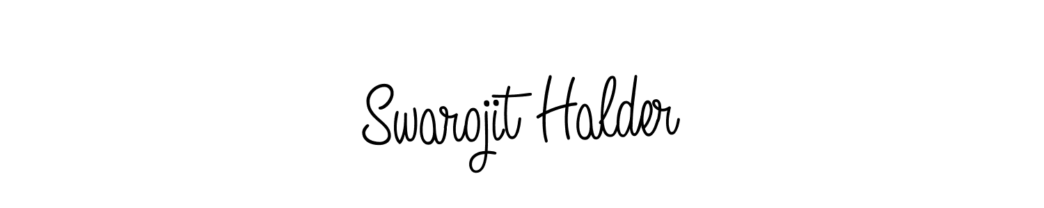 Swarojit Halder stylish signature style. Best Handwritten Sign (Angelique-Rose-font-FFP) for my name. Handwritten Signature Collection Ideas for my name Swarojit Halder. Swarojit Halder signature style 5 images and pictures png