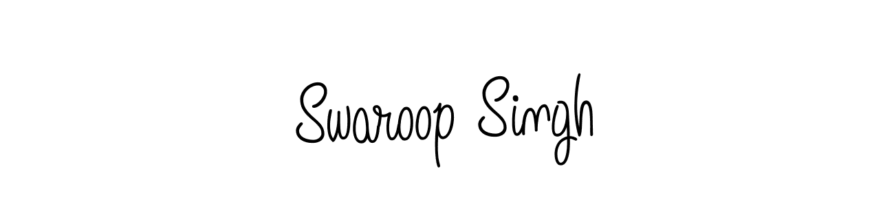 The best way (Angelique-Rose-font-FFP) to make a short signature is to pick only two or three words in your name. The name Swaroop Singh include a total of six letters. For converting this name. Swaroop Singh signature style 5 images and pictures png