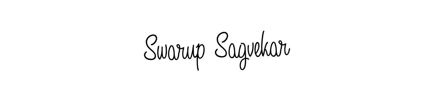 Swarup Sagvekar stylish signature style. Best Handwritten Sign (Angelique-Rose-font-FFP) for my name. Handwritten Signature Collection Ideas for my name Swarup Sagvekar. Swarup Sagvekar signature style 5 images and pictures png