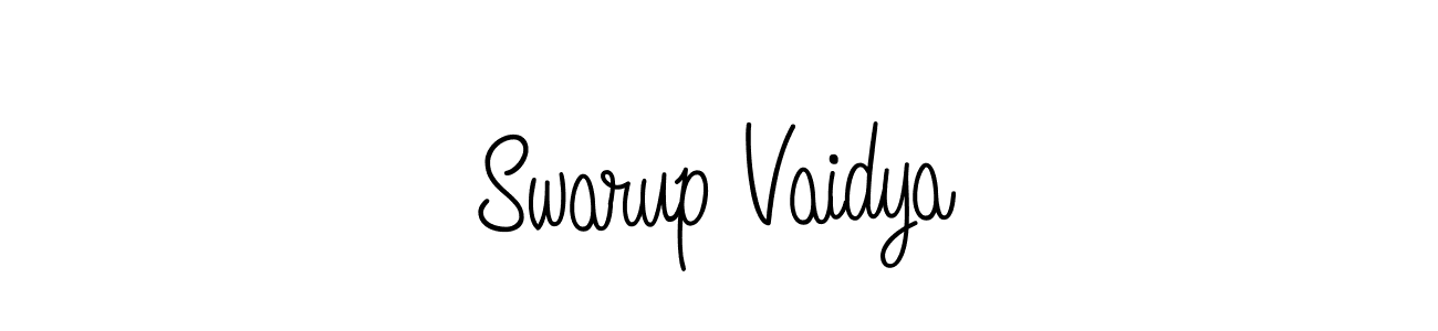 How to Draw Swarup Vaidya signature style? Angelique-Rose-font-FFP is a latest design signature styles for name Swarup Vaidya. Swarup Vaidya signature style 5 images and pictures png