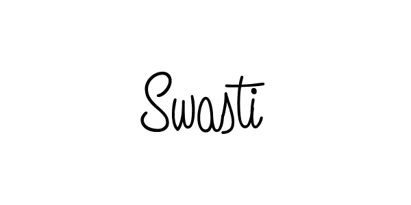 How to make Swasti name signature. Use Angelique-Rose-font-FFP style for creating short signs online. This is the latest handwritten sign. Swasti signature style 5 images and pictures png