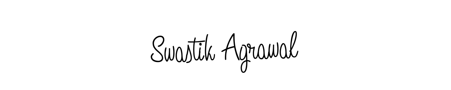 Make a beautiful signature design for name Swastik Agrawal. With this signature (Angelique-Rose-font-FFP) style, you can create a handwritten signature for free. Swastik Agrawal signature style 5 images and pictures png