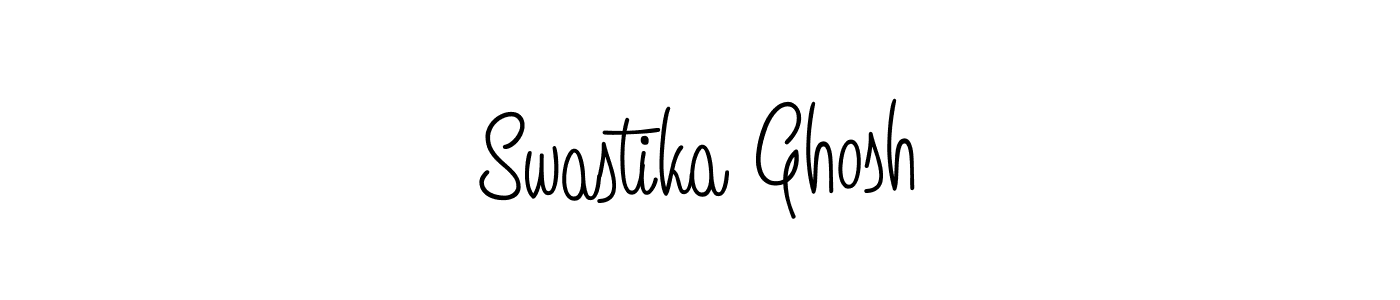 Use a signature maker to create a handwritten signature online. With this signature software, you can design (Angelique-Rose-font-FFP) your own signature for name Swastika Ghosh. Swastika Ghosh signature style 5 images and pictures png