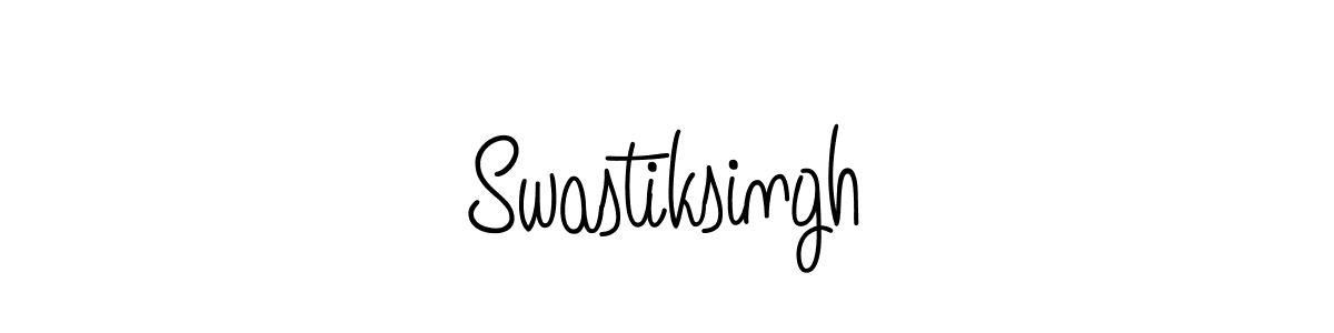 How to Draw Swastiksingh signature style? Angelique-Rose-font-FFP is a latest design signature styles for name Swastiksingh. Swastiksingh signature style 5 images and pictures png