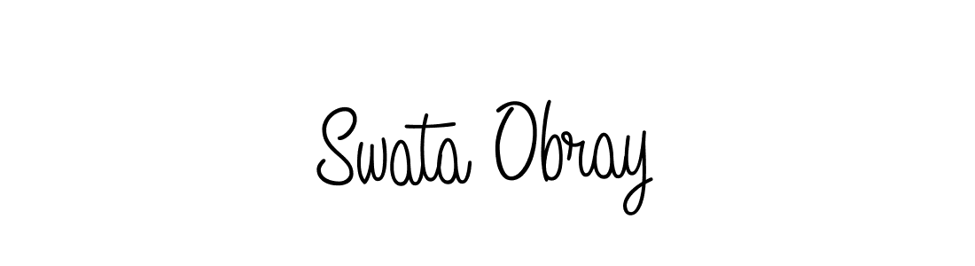 Swata Obray stylish signature style. Best Handwritten Sign (Angelique-Rose-font-FFP) for my name. Handwritten Signature Collection Ideas for my name Swata Obray. Swata Obray signature style 5 images and pictures png