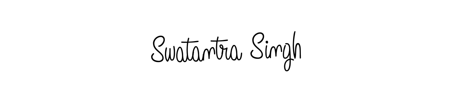 How to make Swatantra Singh name signature. Use Angelique-Rose-font-FFP style for creating short signs online. This is the latest handwritten sign. Swatantra Singh signature style 5 images and pictures png