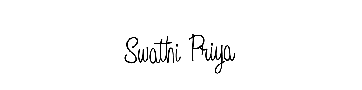 Also we have Swathi Priya name is the best signature style. Create professional handwritten signature collection using Angelique-Rose-font-FFP autograph style. Swathi Priya signature style 5 images and pictures png