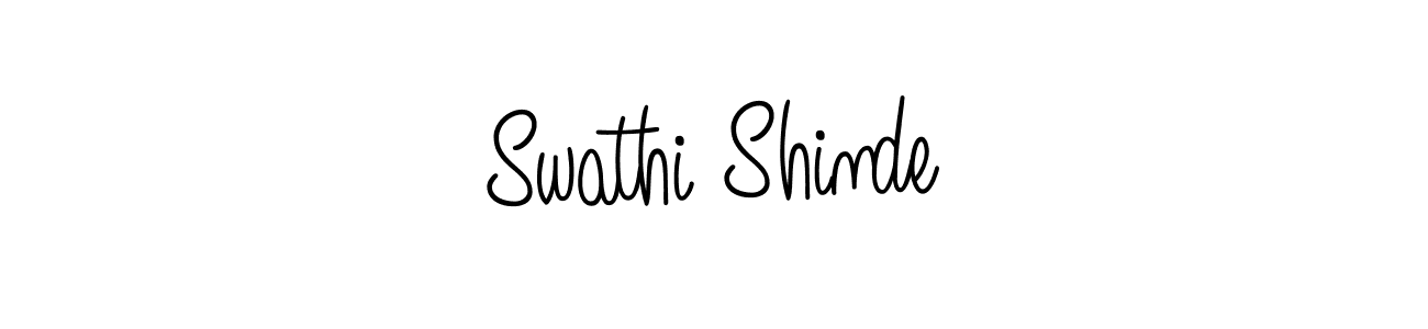 Swathi Shinde stylish signature style. Best Handwritten Sign (Angelique-Rose-font-FFP) for my name. Handwritten Signature Collection Ideas for my name Swathi Shinde. Swathi Shinde signature style 5 images and pictures png
