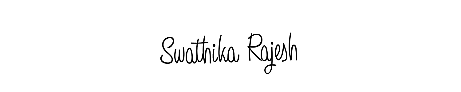 Similarly Angelique-Rose-font-FFP is the best handwritten signature design. Signature creator online .You can use it as an online autograph creator for name Swathika Rajesh. Swathika Rajesh signature style 5 images and pictures png