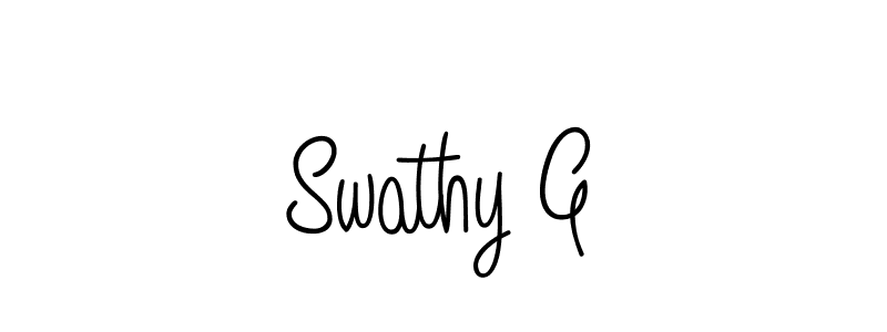 Also You can easily find your signature by using the search form. We will create Swathy G name handwritten signature images for you free of cost using Angelique-Rose-font-FFP sign style. Swathy G signature style 5 images and pictures png