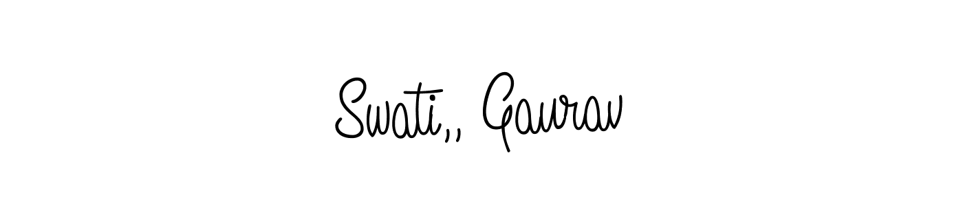 This is the best signature style for the Swati,, Gaurav name. Also you like these signature font (Angelique-Rose-font-FFP). Mix name signature. Swati,, Gaurav signature style 5 images and pictures png