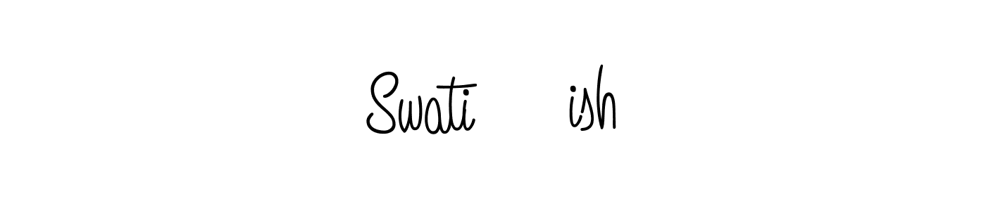 Angelique-Rose-font-FFP is a professional signature style that is perfect for those who want to add a touch of class to their signature. It is also a great choice for those who want to make their signature more unique. Get Swati❤️ish name to fancy signature for free. Swati❤️ish signature style 5 images and pictures png