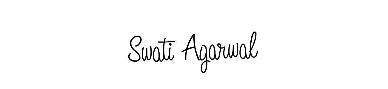Angelique-Rose-font-FFP is a professional signature style that is perfect for those who want to add a touch of class to their signature. It is also a great choice for those who want to make their signature more unique. Get Swati Agarwal name to fancy signature for free. Swati Agarwal signature style 5 images and pictures png