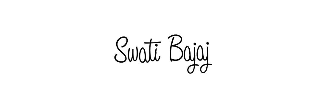 Make a beautiful signature design for name Swati Bajaj. With this signature (Angelique-Rose-font-FFP) style, you can create a handwritten signature for free. Swati Bajaj signature style 5 images and pictures png