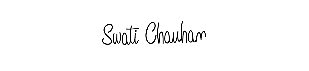 Use a signature maker to create a handwritten signature online. With this signature software, you can design (Angelique-Rose-font-FFP) your own signature for name Swati Chauhan. Swati Chauhan signature style 5 images and pictures png