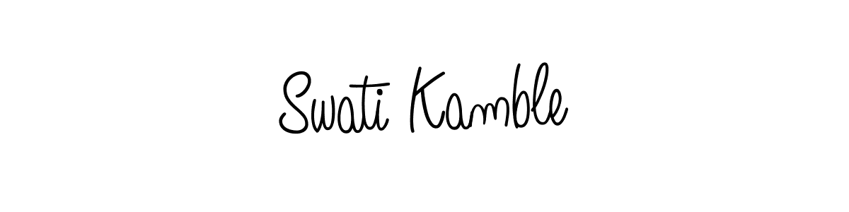 Make a beautiful signature design for name Swati Kamble. Use this online signature maker to create a handwritten signature for free. Swati Kamble signature style 5 images and pictures png