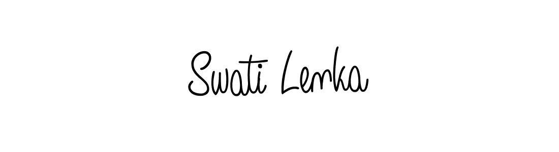 Design your own signature with our free online signature maker. With this signature software, you can create a handwritten (Angelique-Rose-font-FFP) signature for name Swati Lenka. Swati Lenka signature style 5 images and pictures png