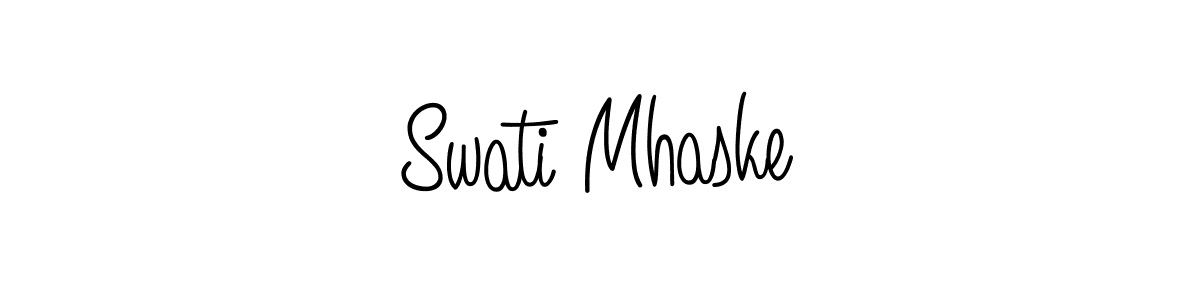 How to Draw Swati Mhaske signature style? Angelique-Rose-font-FFP is a latest design signature styles for name Swati Mhaske. Swati Mhaske signature style 5 images and pictures png