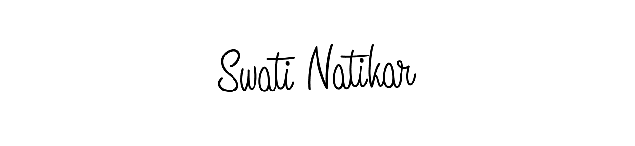 if you are searching for the best signature style for your name Swati Natikar. so please give up your signature search. here we have designed multiple signature styles  using Angelique-Rose-font-FFP. Swati Natikar signature style 5 images and pictures png
