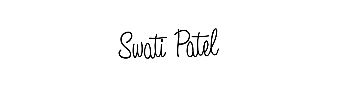 How to make Swati Patel name signature. Use Angelique-Rose-font-FFP style for creating short signs online. This is the latest handwritten sign. Swati Patel signature style 5 images and pictures png