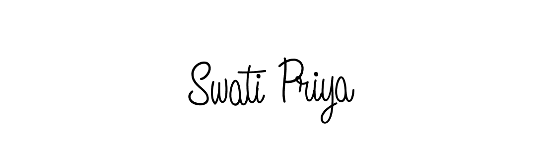 Angelique-Rose-font-FFP is a professional signature style that is perfect for those who want to add a touch of class to their signature. It is also a great choice for those who want to make their signature more unique. Get Swati Priya name to fancy signature for free. Swati Priya signature style 5 images and pictures png