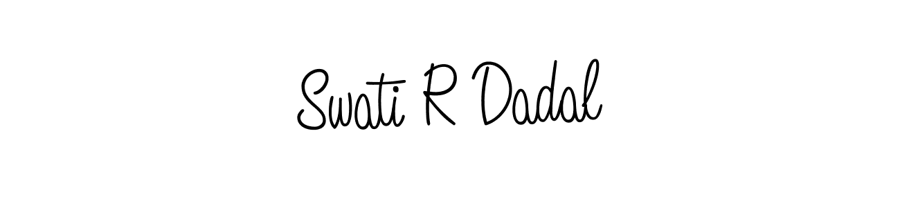 Design your own signature with our free online signature maker. With this signature software, you can create a handwritten (Angelique-Rose-font-FFP) signature for name Swati R Dadal. Swati R Dadal signature style 5 images and pictures png