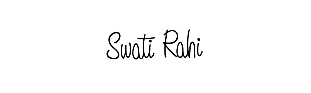 Use a signature maker to create a handwritten signature online. With this signature software, you can design (Angelique-Rose-font-FFP) your own signature for name Swati Rahi. Swati Rahi signature style 5 images and pictures png