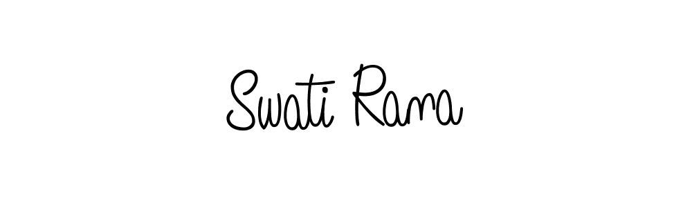 Create a beautiful signature design for name Swati Rana. With this signature (Angelique-Rose-font-FFP) fonts, you can make a handwritten signature for free. Swati Rana signature style 5 images and pictures png