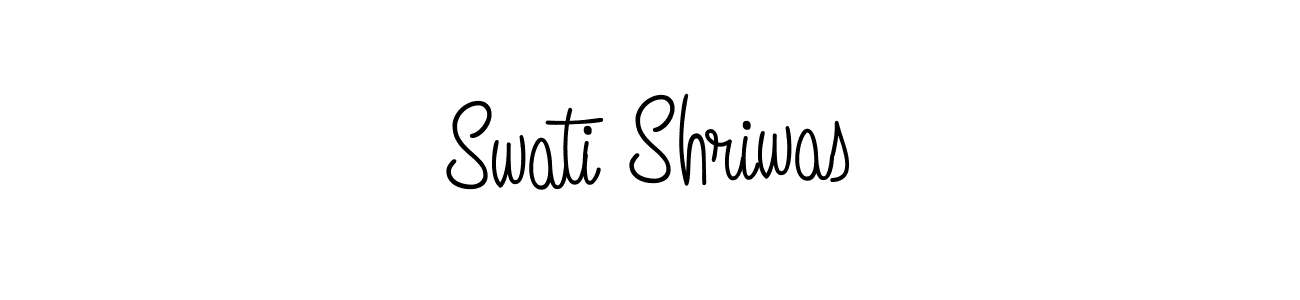 The best way (Angelique-Rose-font-FFP) to make a short signature is to pick only two or three words in your name. The name Swati Shriwas include a total of six letters. For converting this name. Swati Shriwas signature style 5 images and pictures png