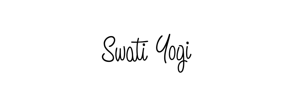 Design your own signature with our free online signature maker. With this signature software, you can create a handwritten (Angelique-Rose-font-FFP) signature for name Swati Yogi. Swati Yogi signature style 5 images and pictures png