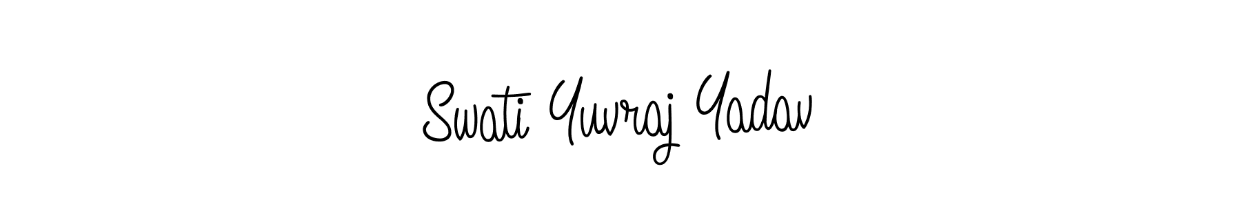 How to Draw Swati Yuvraj Yadav signature style? Angelique-Rose-font-FFP is a latest design signature styles for name Swati Yuvraj Yadav. Swati Yuvraj Yadav signature style 5 images and pictures png