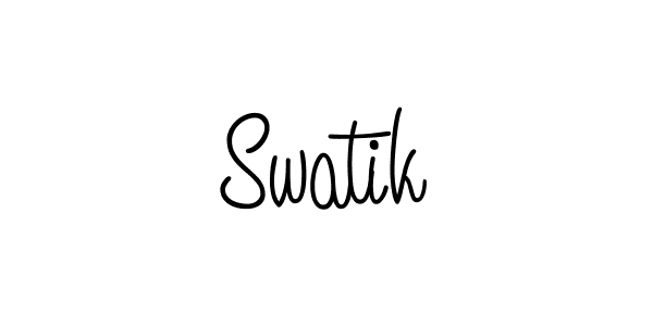 Swatik stylish signature style. Best Handwritten Sign (Angelique-Rose-font-FFP) for my name. Handwritten Signature Collection Ideas for my name Swatik. Swatik signature style 5 images and pictures png