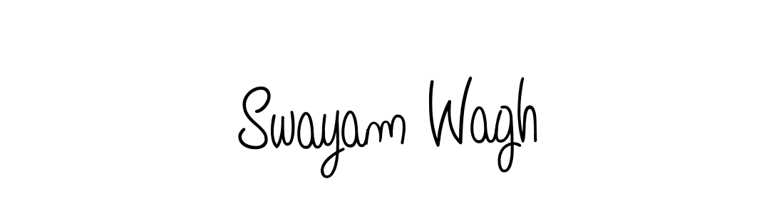 if you are searching for the best signature style for your name Swayam Wagh. so please give up your signature search. here we have designed multiple signature styles  using Angelique-Rose-font-FFP. Swayam Wagh signature style 5 images and pictures png
