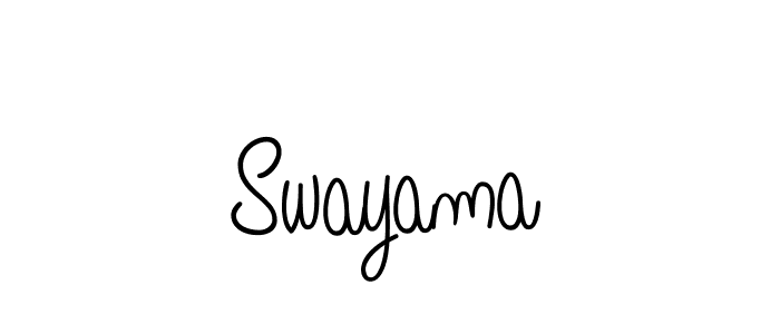 Also we have Swayama name is the best signature style. Create professional handwritten signature collection using Angelique-Rose-font-FFP autograph style. Swayama signature style 5 images and pictures png